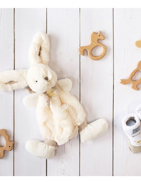 Doudou conejito bonbon taupe