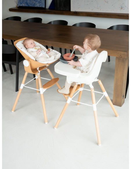 Asiento para recién nacidos Evolu madera/blanco