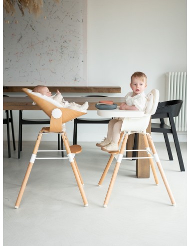 Asiento para recién nacidos Evolu madera/blanco