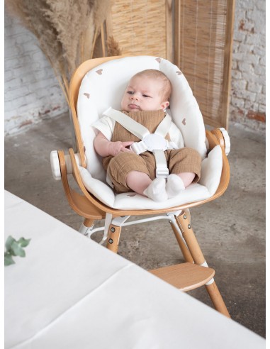 Asiento para recién nacidos Evolu madera/blanco