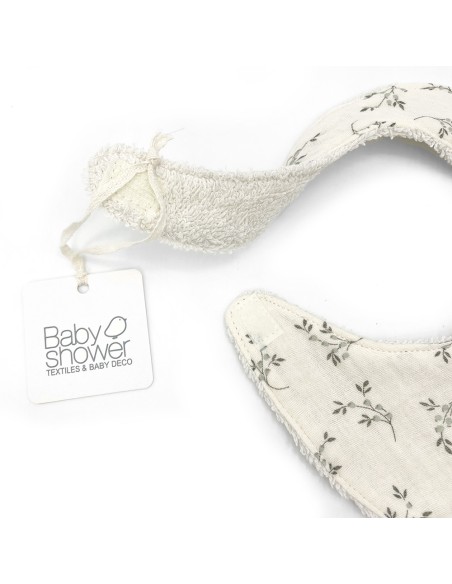 Babero simply olive bloom