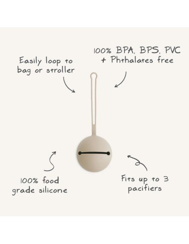 Funda chupete solid dried thyme