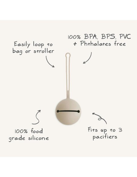 Funda chupete solid dried thyme