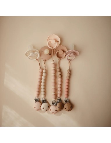 Cadena chupete luna blush