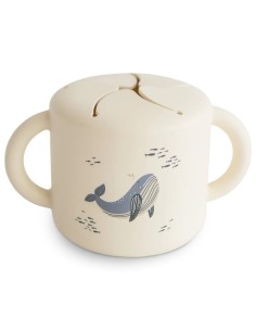 Taza para snack silicona print whales
