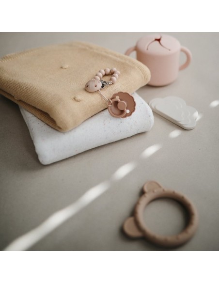 Manta algodón m. pointelle ivory