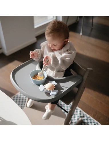 Babero con mangas solid whales