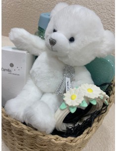 Cesta regalo shiny turquoise