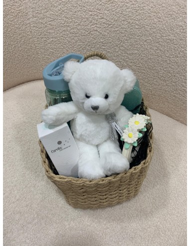 Cesta regalo shiny turquoise