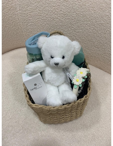 Cesta regalo shiny turquoise