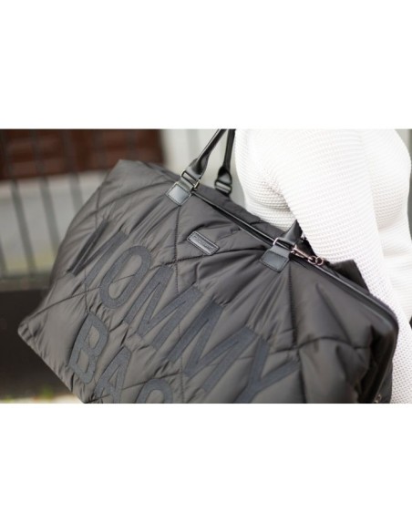 Mommy bag puffered black
