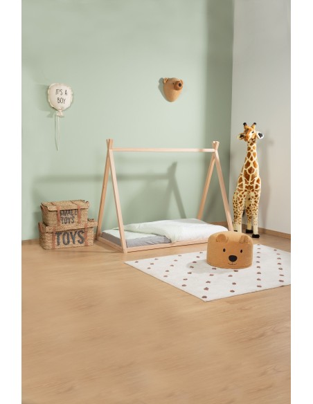 Set 2 cestas de almacenaje ratán