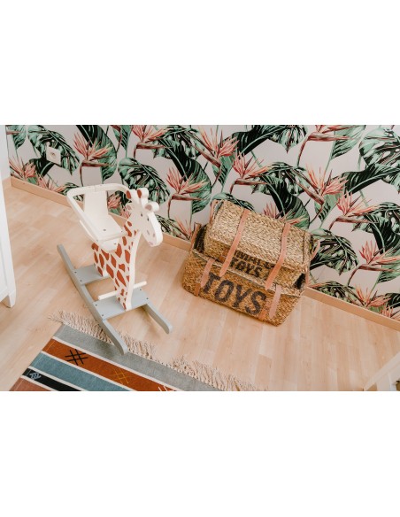 Set 2 cestas de almacenaje ratán