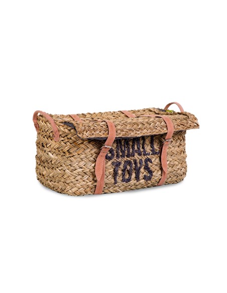 Set 2 cestas de almacenaje ratán