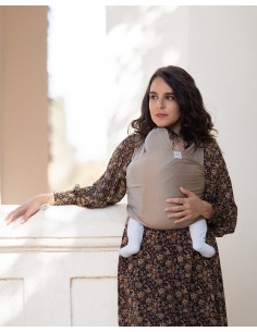 Fular portabebé taupe 2