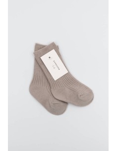 Calcetines acanalados sabbia 2