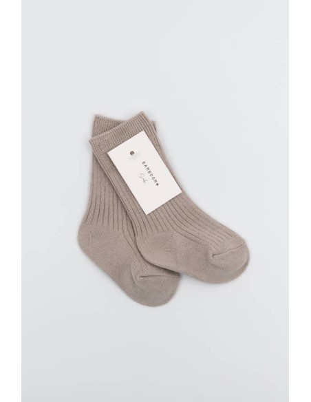 Calcetines acanalados sabbia