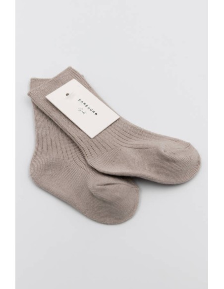 Calcetines acanalados sabbia