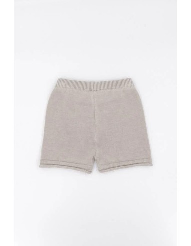 Pantalón corto de punto cammello