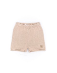 Pantalón corto de punto rosa