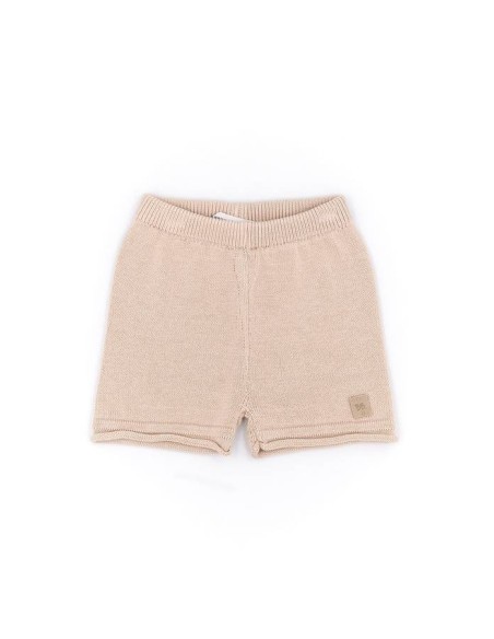 Pantalón corto de punto rosa