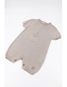 Pelele de punto con bolsillo cammello 2