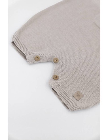 Pelele de punto con bolsillo cammello