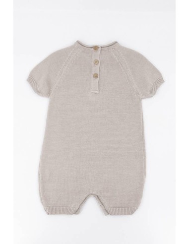 Pelele de punto con bolsillo cammello