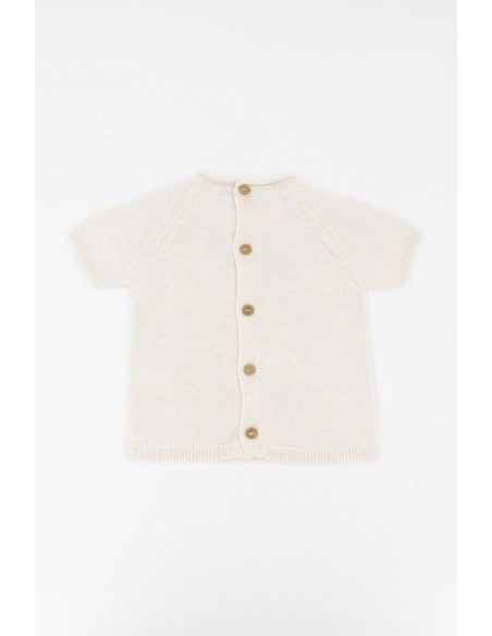 Jersey de punto a rayas bianco