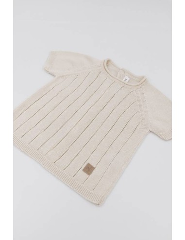 Jersey de punto a rayas bianco