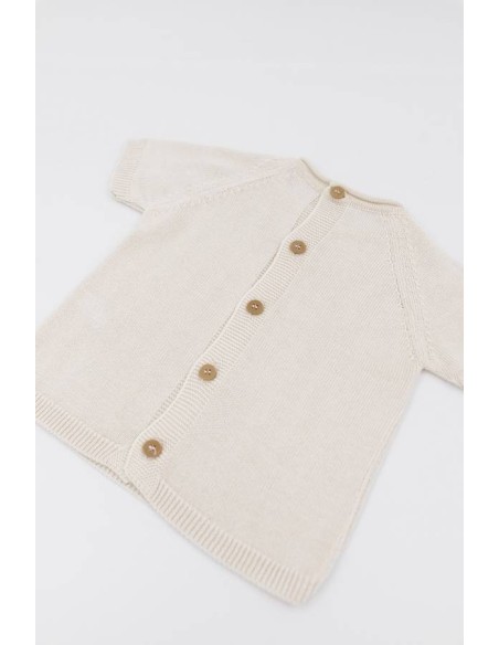 Jersey de punto a rayas bianco