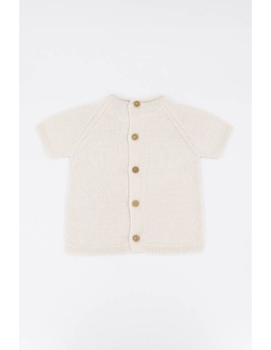 Jersey de punto calado bianco