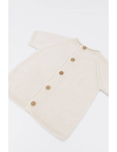 Jersey de punto calado bianco