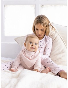 Pijama con cremallera soft pink ribbed 2