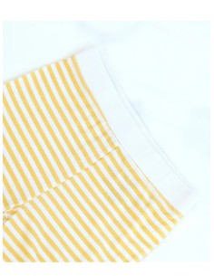 Pijama corto dos piezas yellow stripes 2