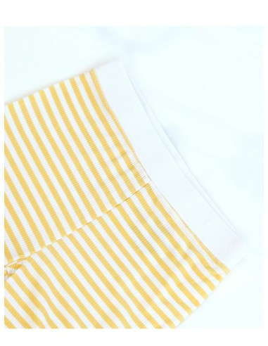 Pijama corto dos piezas yellow stripes