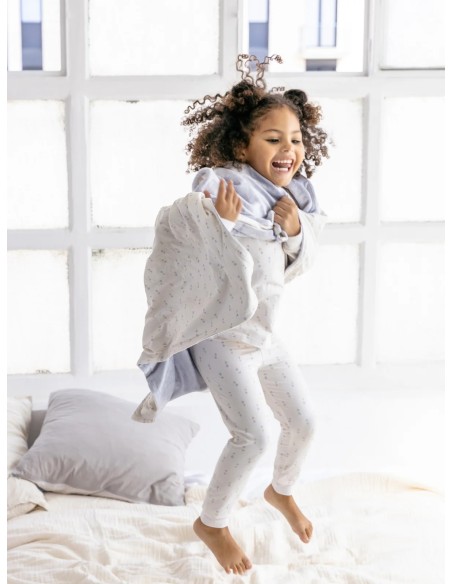 Mantita de bambú tulips