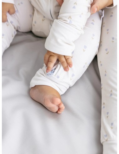 Pijama con cremallera tulips