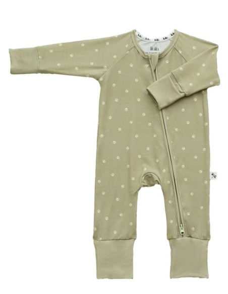 Pijama con cremallera lion footprint