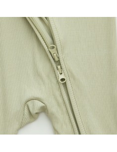 Pijama con cremallera green olive 2