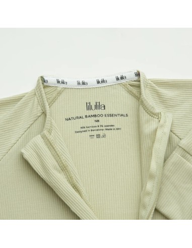 Pijama con cremallera green olive