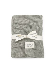 Manta tricot canalé dune