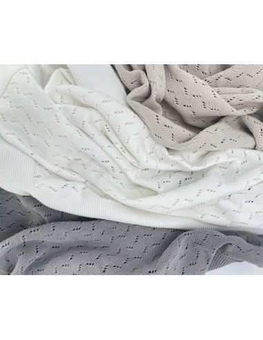 Manta tricot classic arctic blue