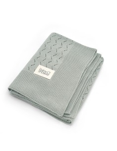 Manta tricot classic arctic blue