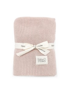 Manta tricot canalé nude