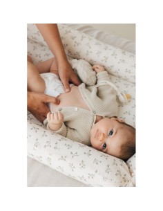 Chaqueta tricot canalé beige 2