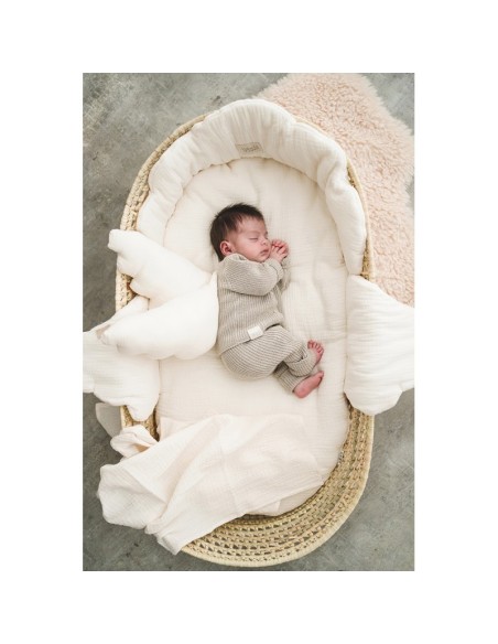 Chaqueta tricot canalé beige