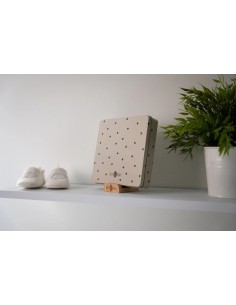 Caja huellas de bebé pretty hearts 2