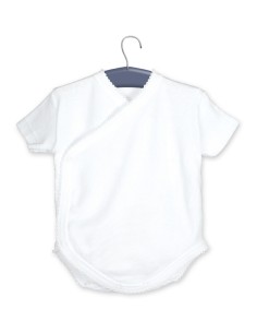 Body cruzado manga corta