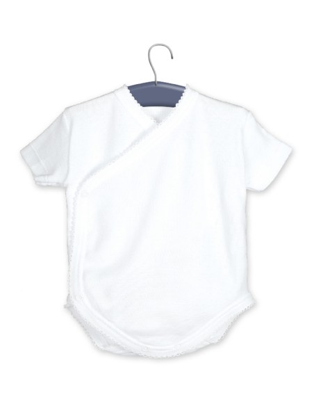 Body cruzado manga corta